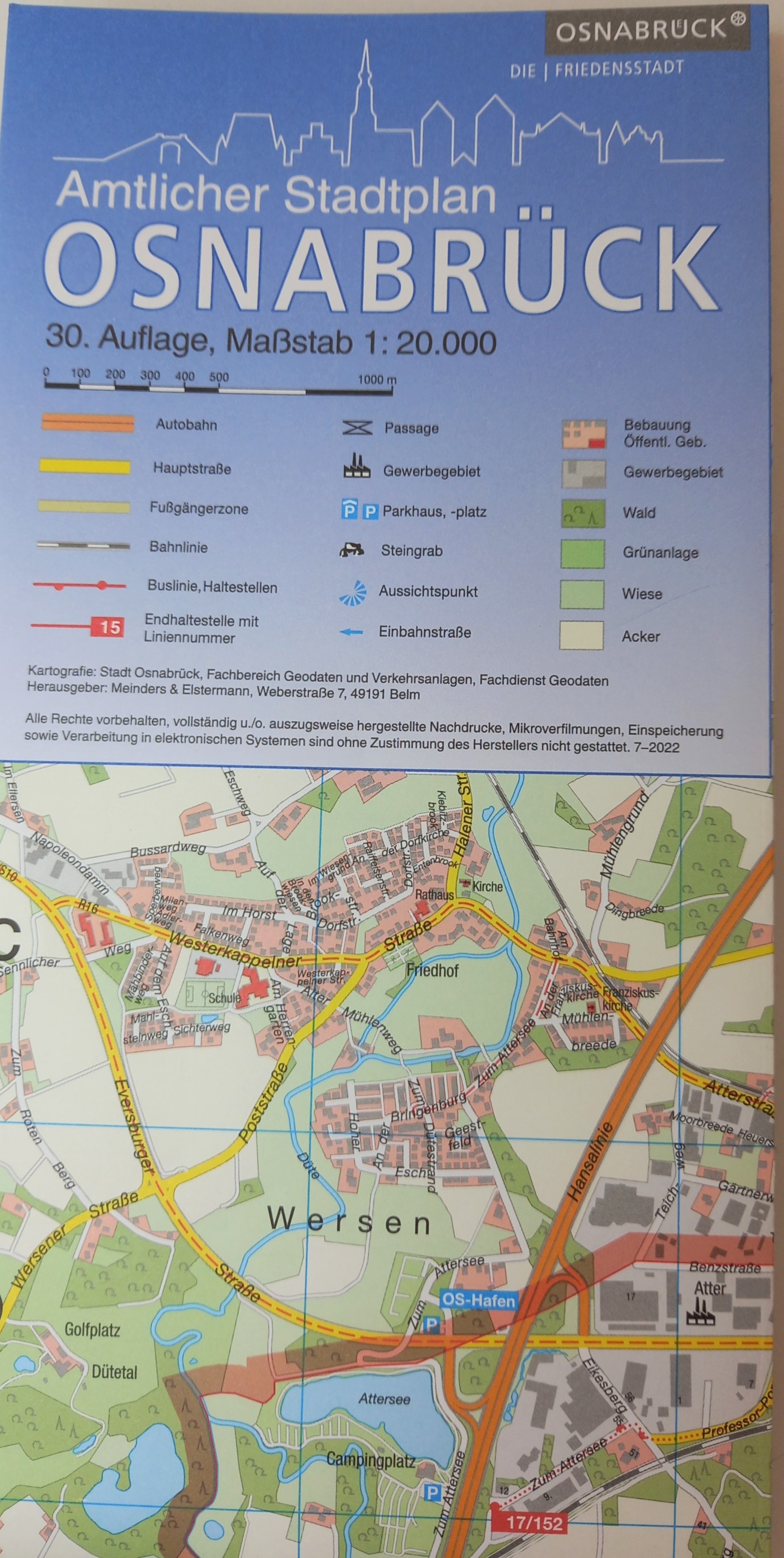 Stadtplan (amtlicher) Osnabrück