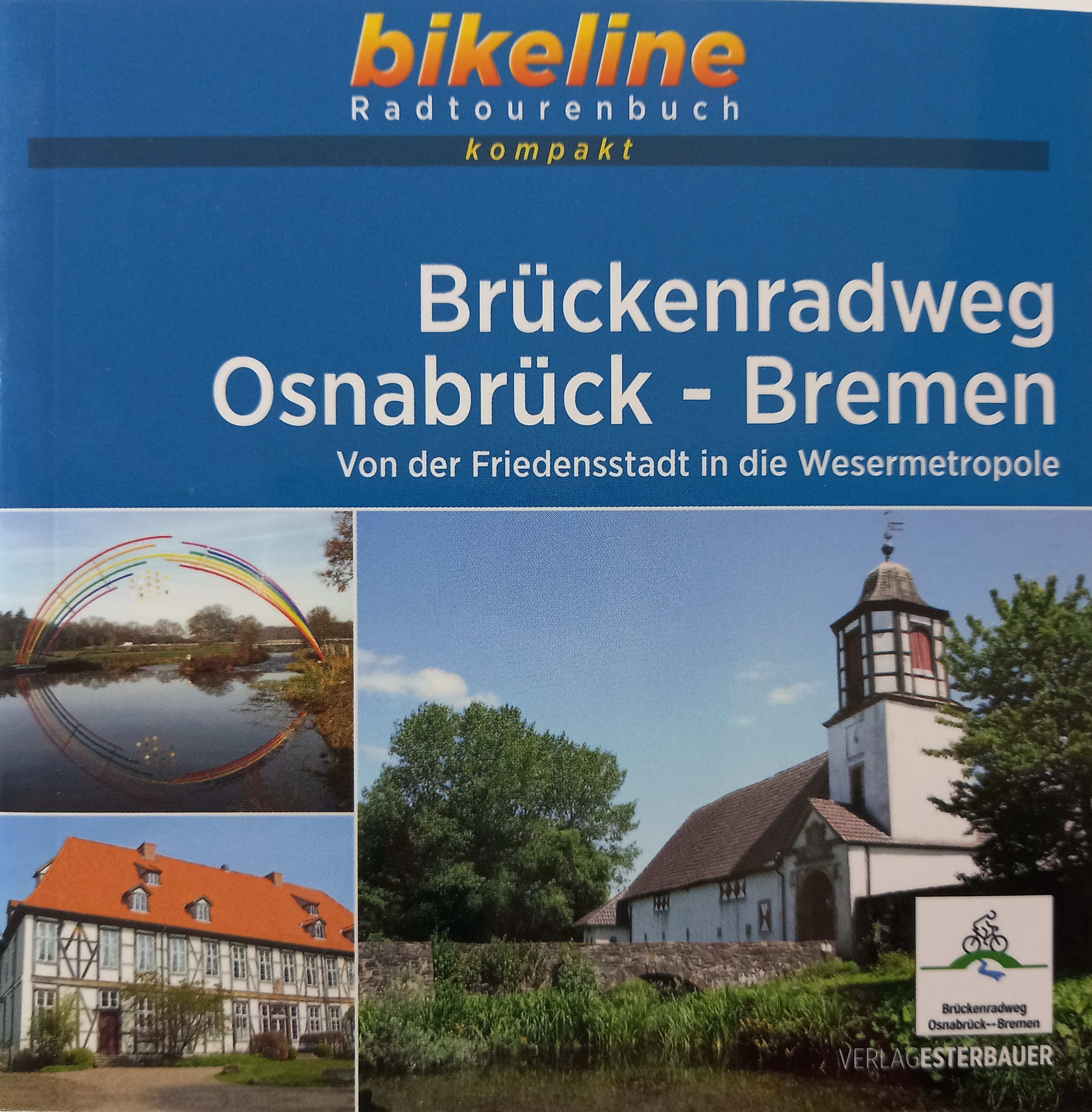 Radfahrkarte: Brückenradweg Osnabrück - Bremen, bikeline