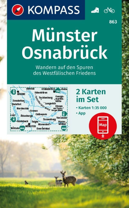 Wanderkarte: Münster-Osnabrück