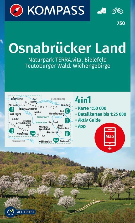 Wanderkarte: Osnabrücker Land