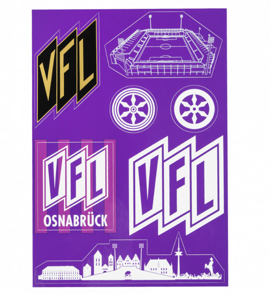 VfL Aufkleberkarte 7 Logos